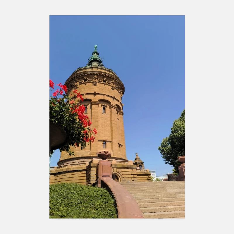 CHÂTEAU D’EAU DE MANNHEIM Poster 20 x 30 cm