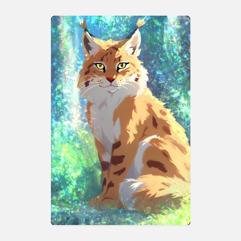 Luchs im Wald Poster 20x30 cm