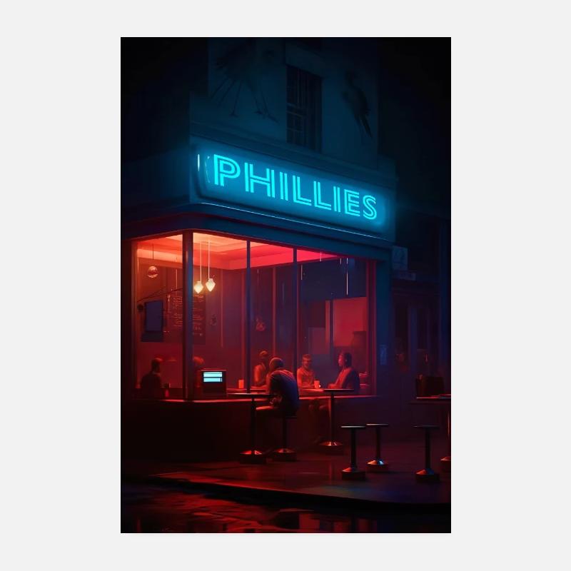 Nighthawks Poster 8" x 12" (20x30 cm)