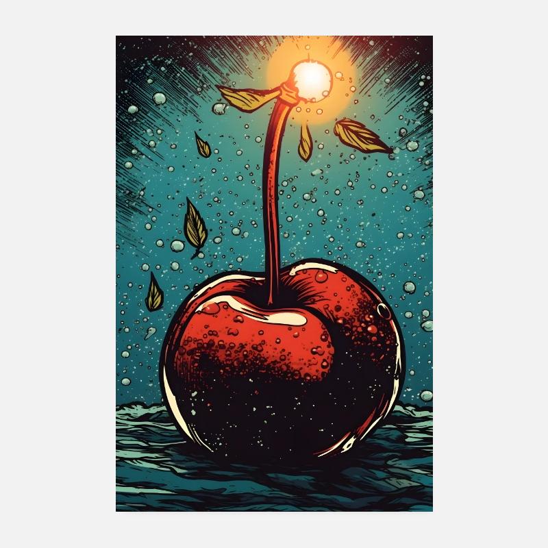 Cherry Poster 8" x 12" (20x30 cm)