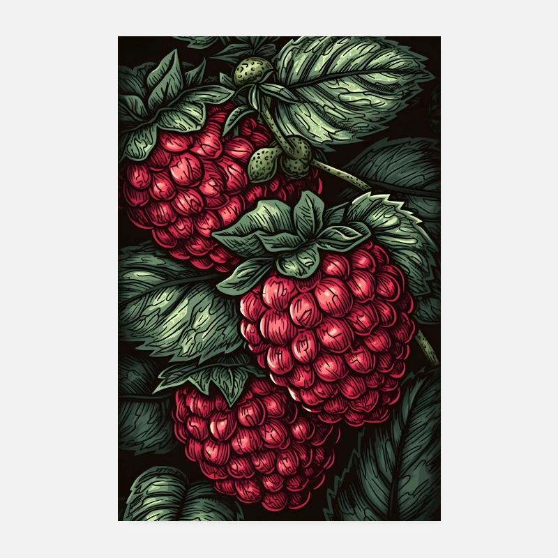 Beere Poster 20x30 cm