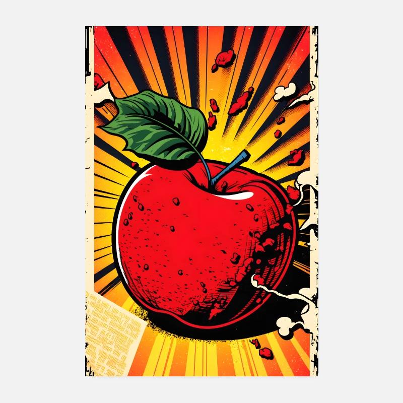 Apfel Poster 20x30 cm