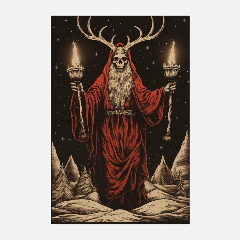 AFFICHE/AUTOCOLLANT DE NOËL IMPIE Poster 20 x 30 cm