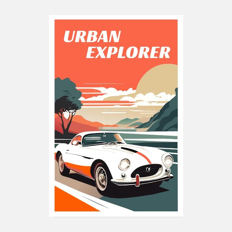 Urbaner Entdecker Poster 20x30 cm