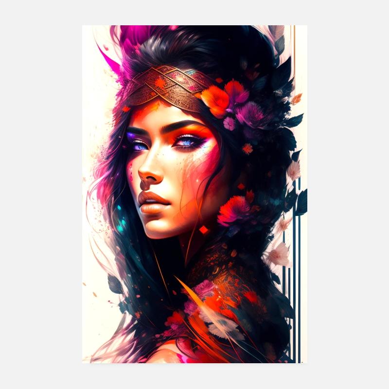 Amazonen-Krieger Poster 20x30 cm