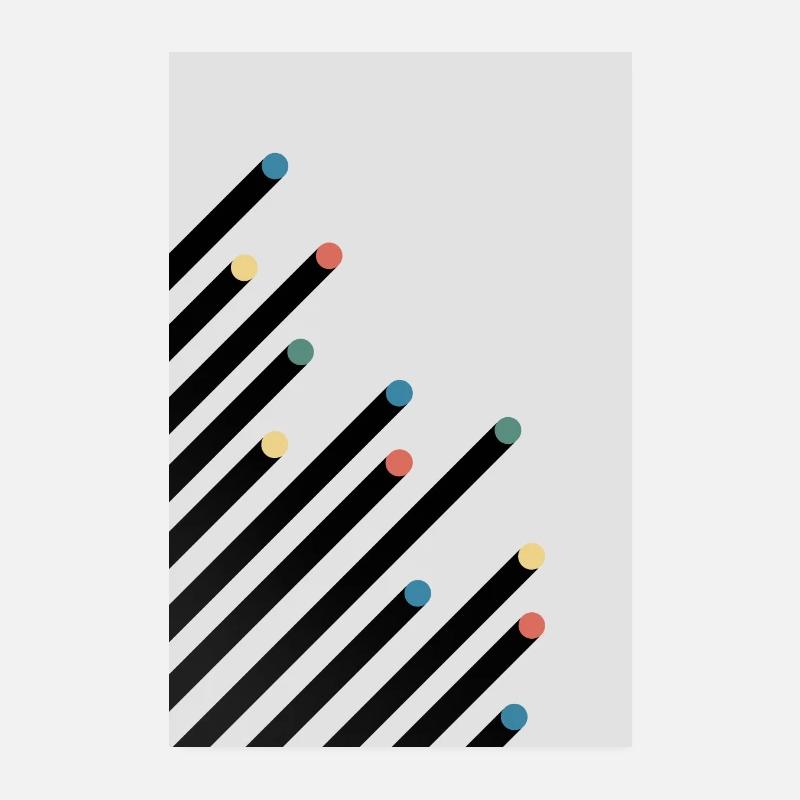 Abstract - Poster 20x30 cm - Weiß