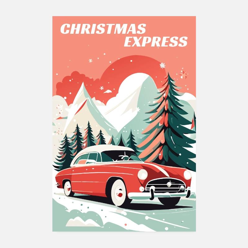 Express de Noël Poster 20 x 30 cm