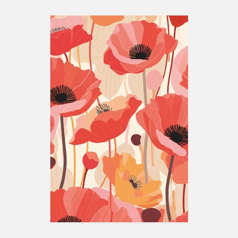 Blumen Eins Poster 20x30 cm