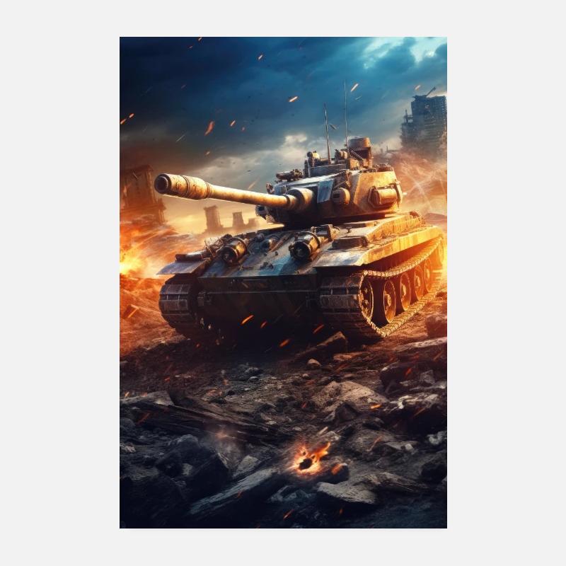 Panzer Militär Armee Panzerfahrer Kampfpanzer Poster 20x30 cm