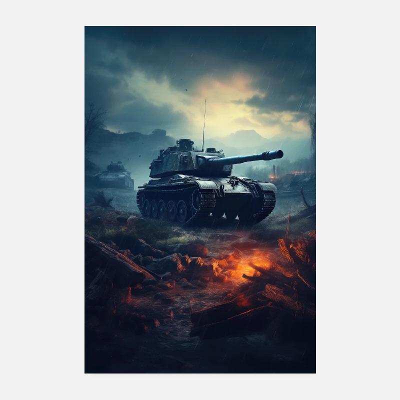Panzer Militär Armee Panzerfahrer Kampfpanzer Poster 20x30 cm