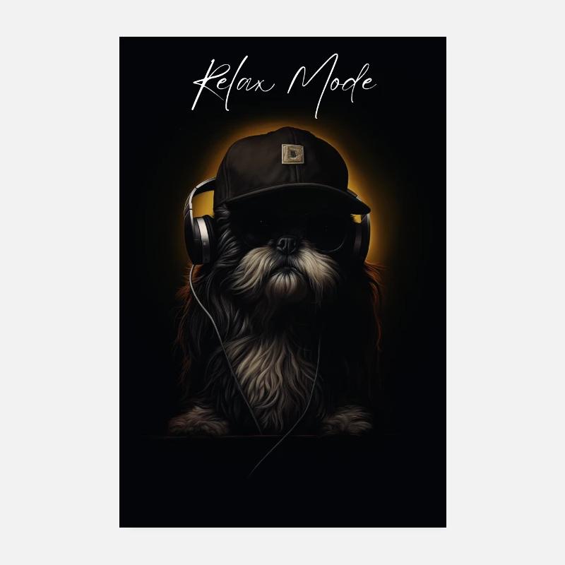 Shih-Tzu | Relax Mode V1 - Poster 20x30 cm - Weiß