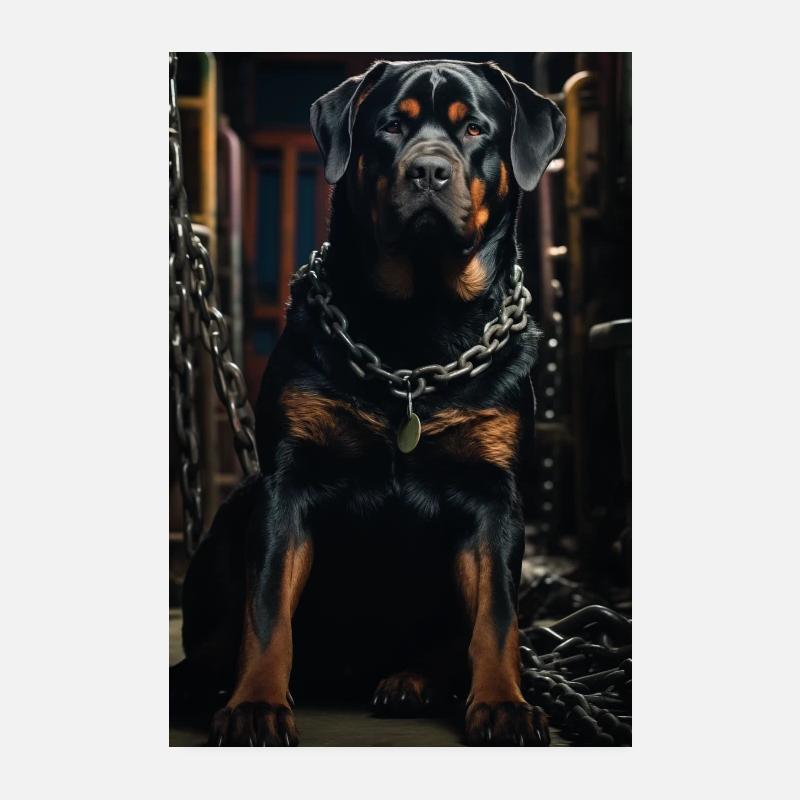 Rottweiler Poster 20 x 30 cm
