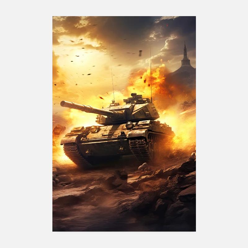Panzer Militär Armee Panzerfahrer Kampfpanzer Cool Poster 20x30 cm