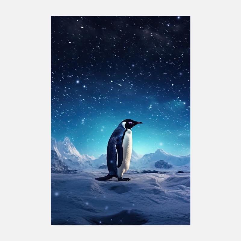 Pinguin Pinguine Tier Animals Poster 20x30 cm
