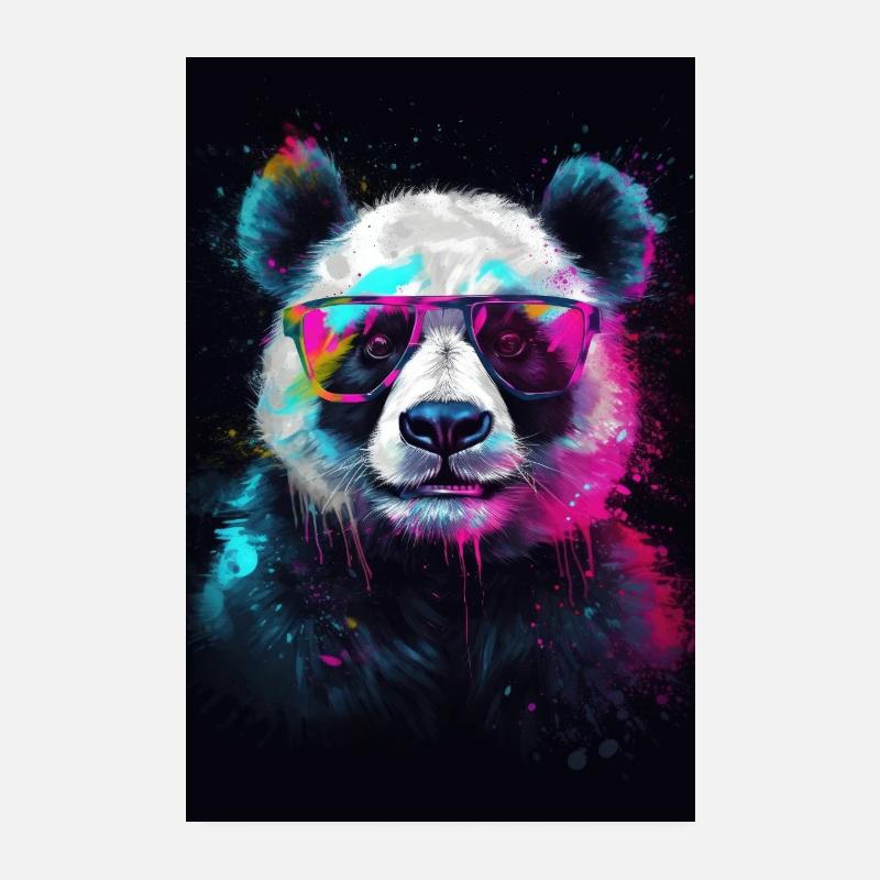 Panda Bear Panda Animal Pandas Animals Poster 8" x 12" (20x30 cm)