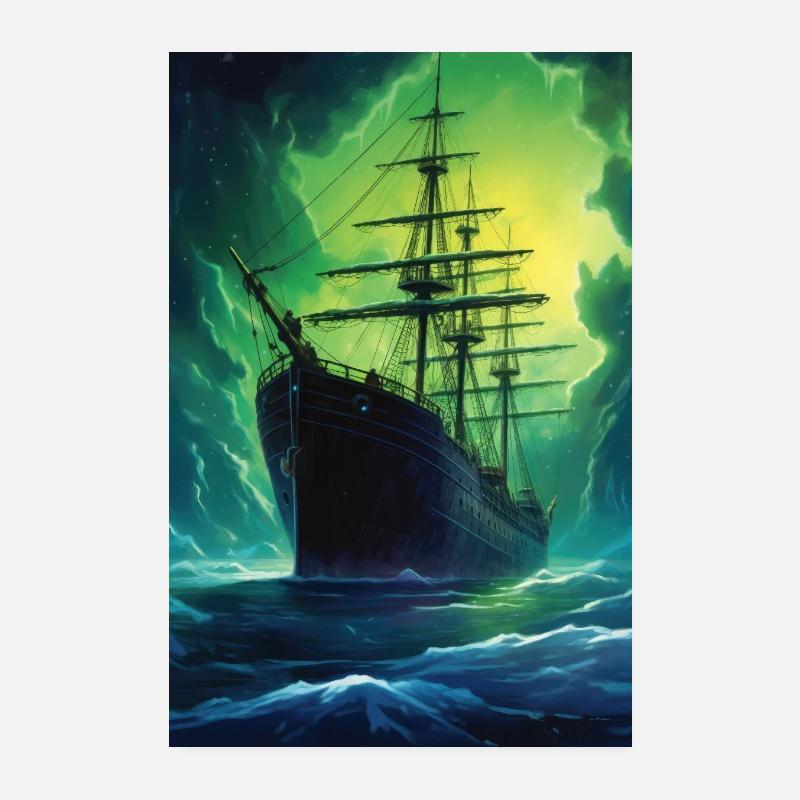 Schiff Schiffe Segelboot Boot Boote Aurora Poster 20x30 cm