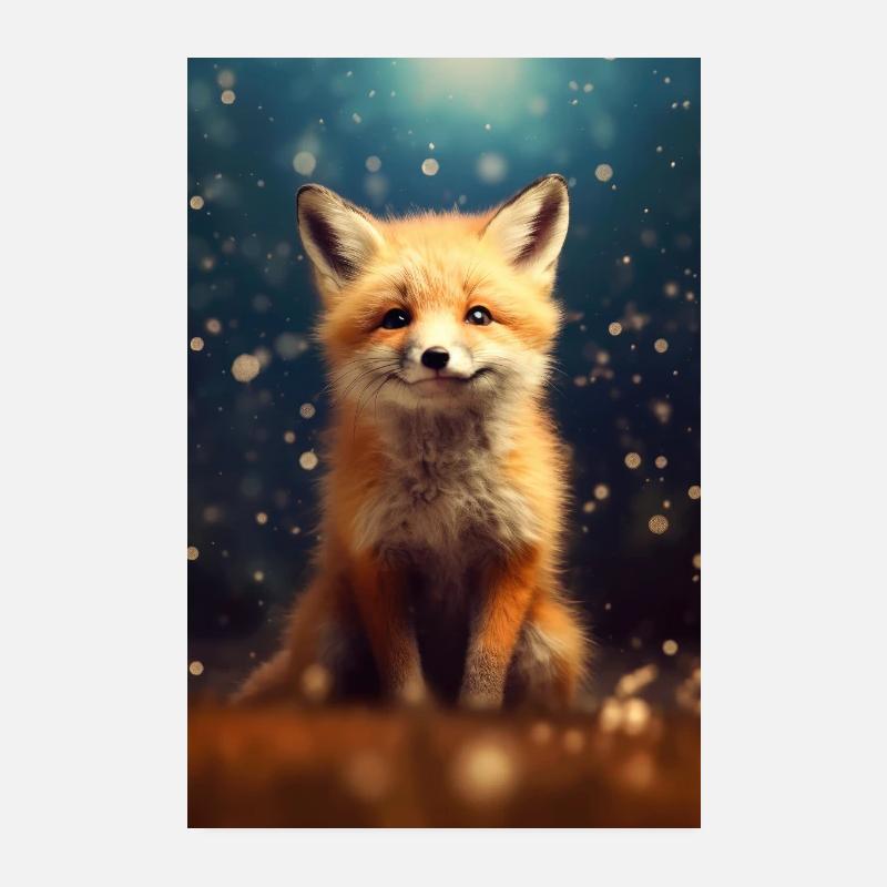 Renard Renards Aimant Les Animaux Poster 20 x 30 cm