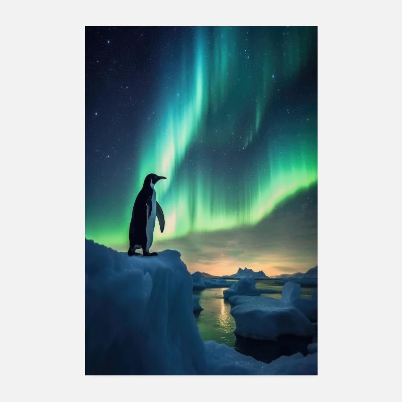 Pinguin Pinguine Tier Winter Poster 20x30 cm