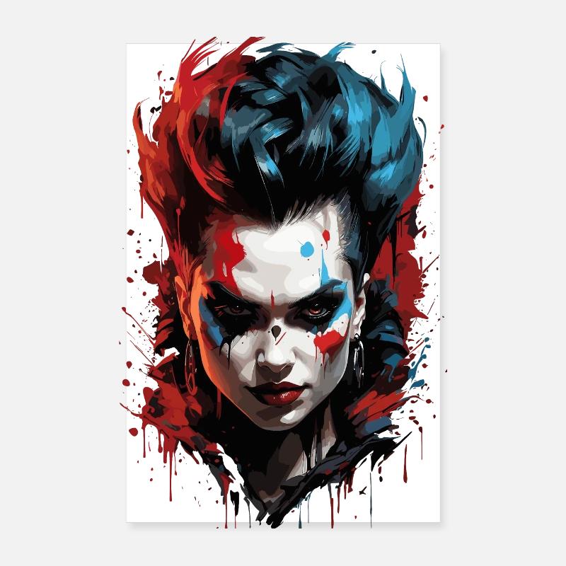 Gaming Chic: Post-apocalyptic gamer Poster 8" x 12" (20x30 cm)