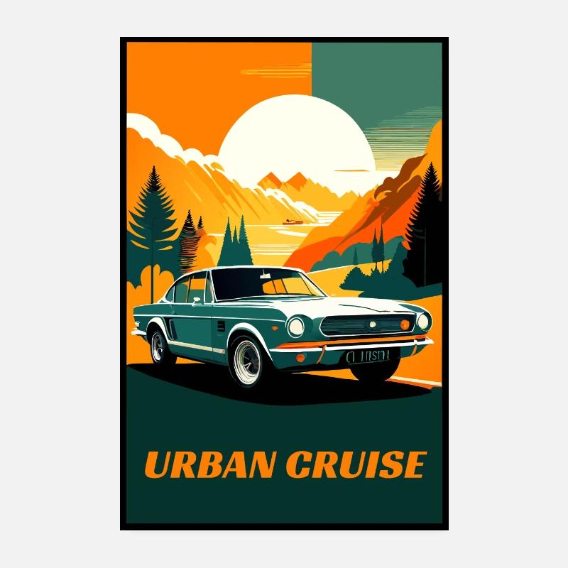 Stadtrundfahrt - Poster 20x30 cm - Weiß