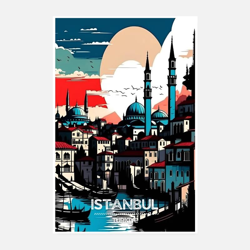 Istanbul rétro affiche Vintage décor de salle de cinéma Poster 20 x 30 cm