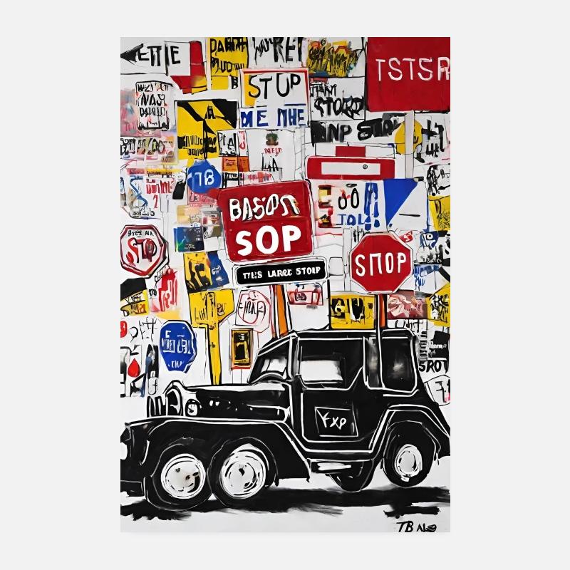 Poster "Explore Urban Signs" Poster 8" x 12" (20x30 cm)