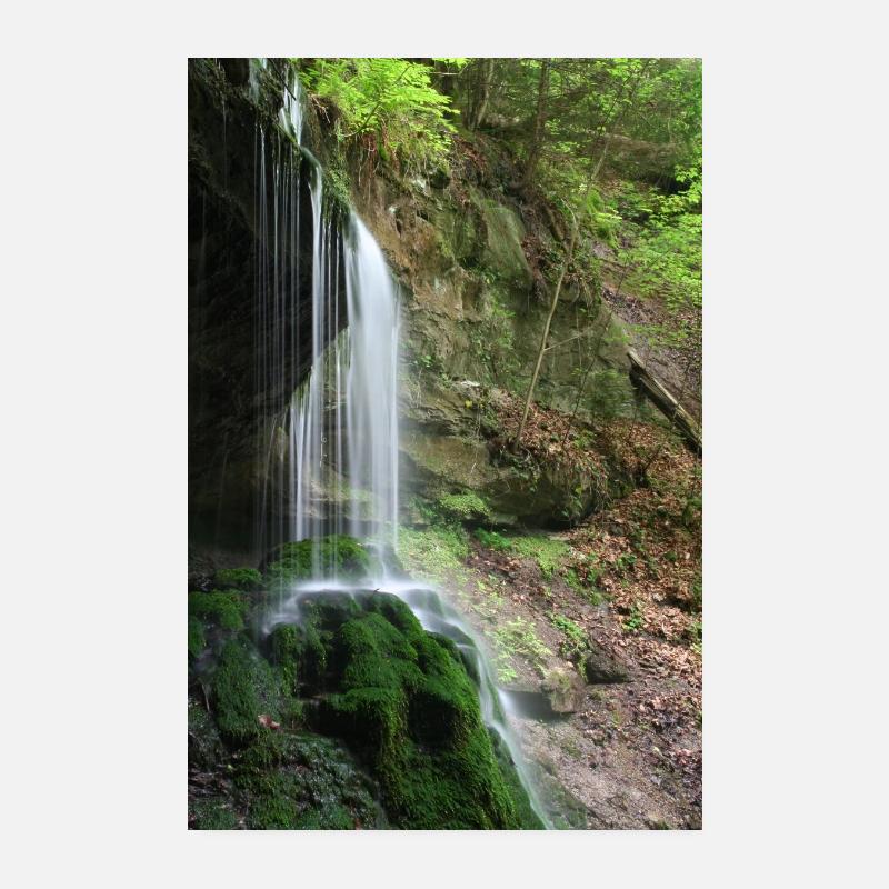 CHUTE D’EAU DE MOUSSE HÖRSCHBACH PRÈS DE MURRHARDT Poster 20 x 30 cm