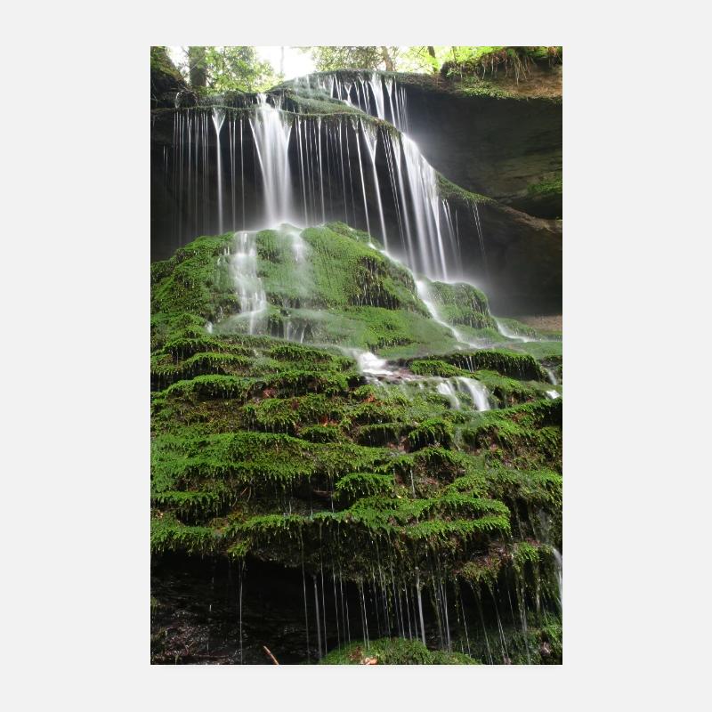 MOOSWASSERFALL HÖRSCHBACH BEI MURRHARDT Poster 20x30 cm