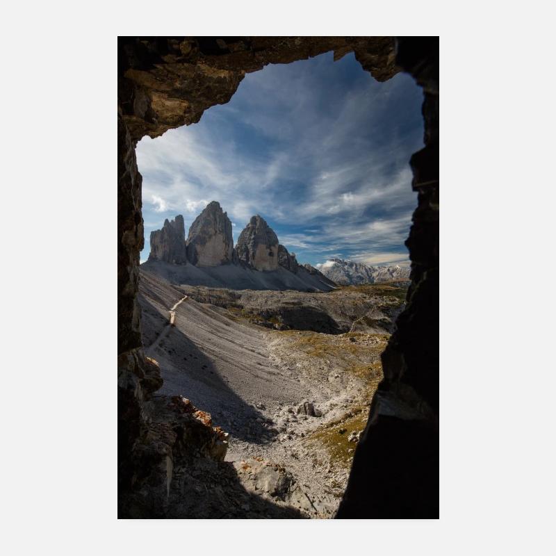 Three Peaks Poster 8" x 12" (20x30 cm)