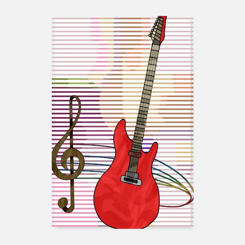 Gitarre Poster 20x30 cm