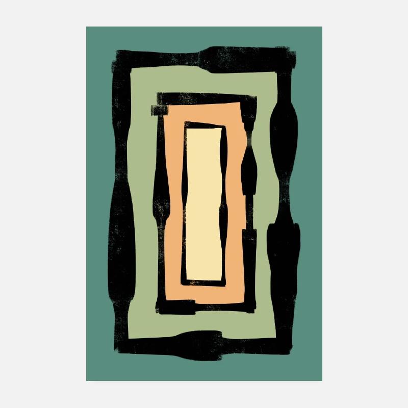 Rechteck Abstrakt Poster 20x30 cm