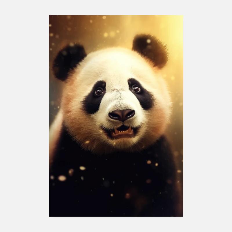 Panda ours panda animal pandas pandas Poster 20 x 30 cm