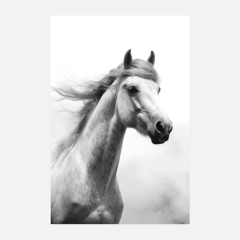Cheval chevaux équitation équitation saut Poster 20 x 30 cm