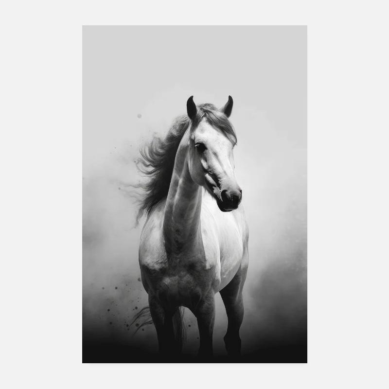 Cheval chevaux équitation équitation saut Poster 20 x 30 cm