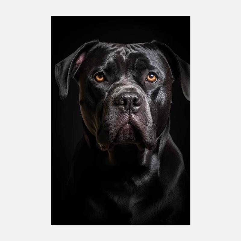 Cane Corso Chien Gros Plan Visage Poster 20 x 30 cm