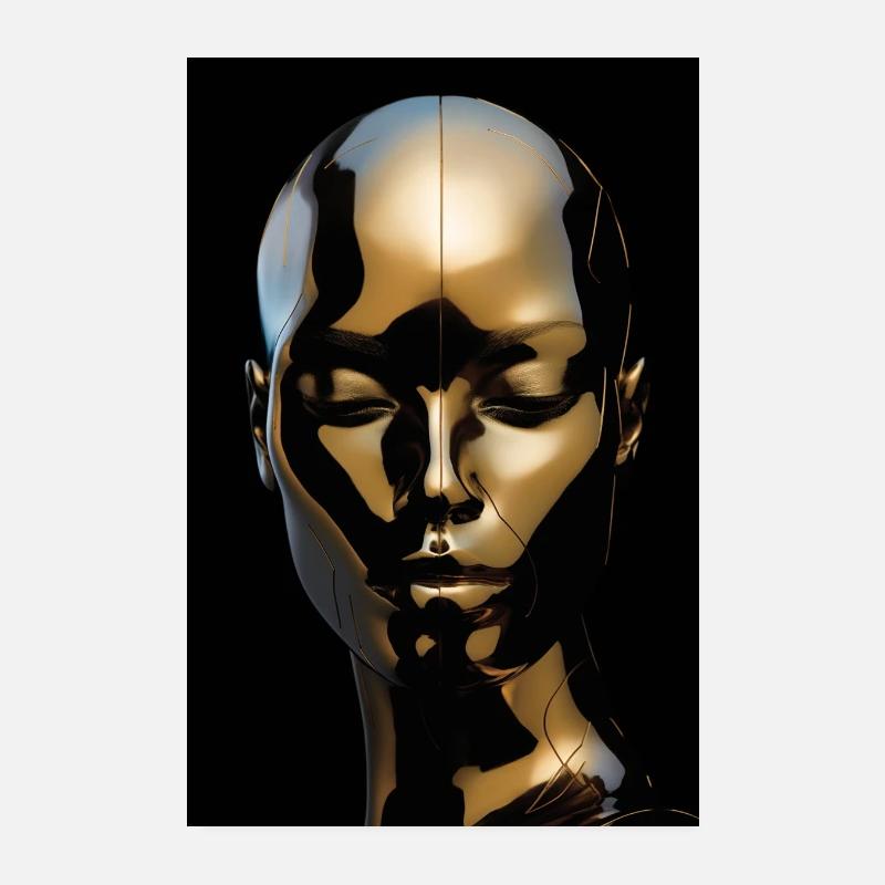 Éclat doré de la sublimité Poster 20 x 30 cm