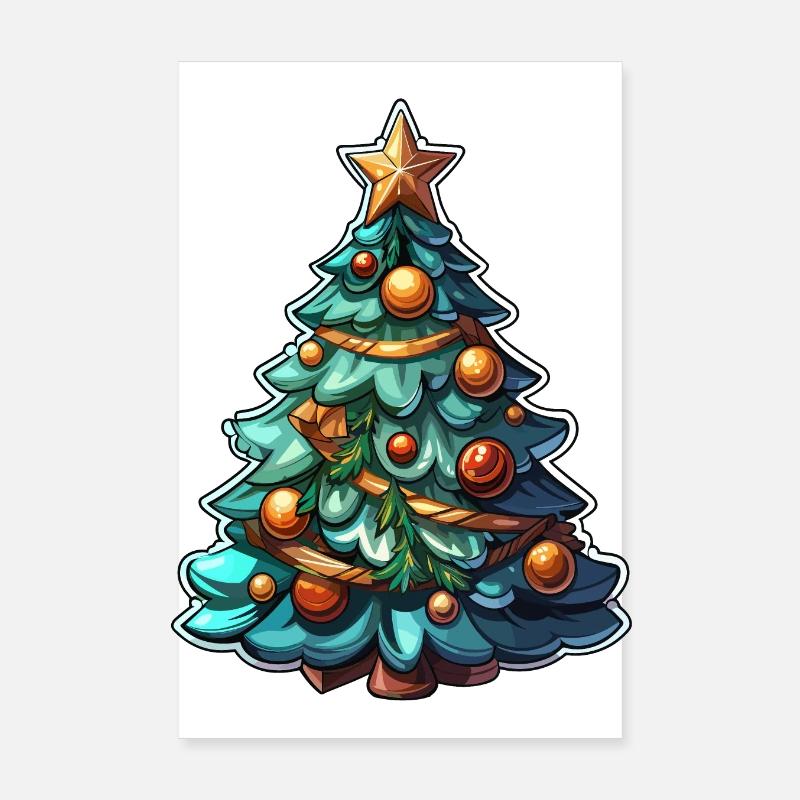Weihnachtsbaum der extra klasse Poster 20x30 cm