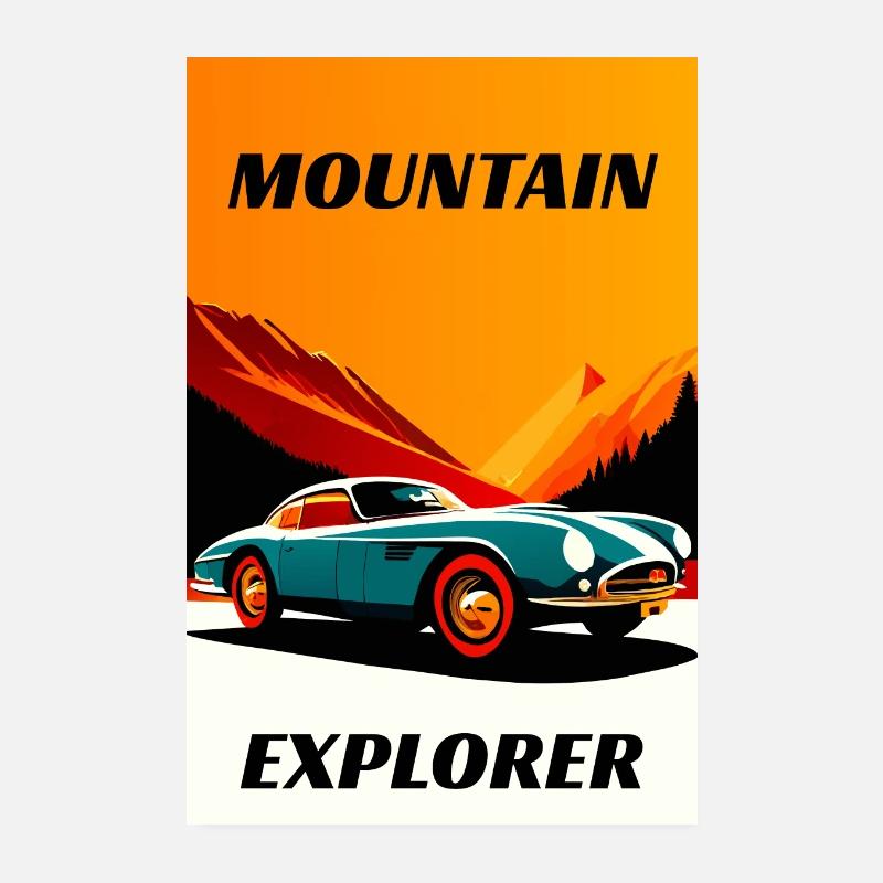 Mountain Explorer Poster 8" x 12" (20x30 cm)