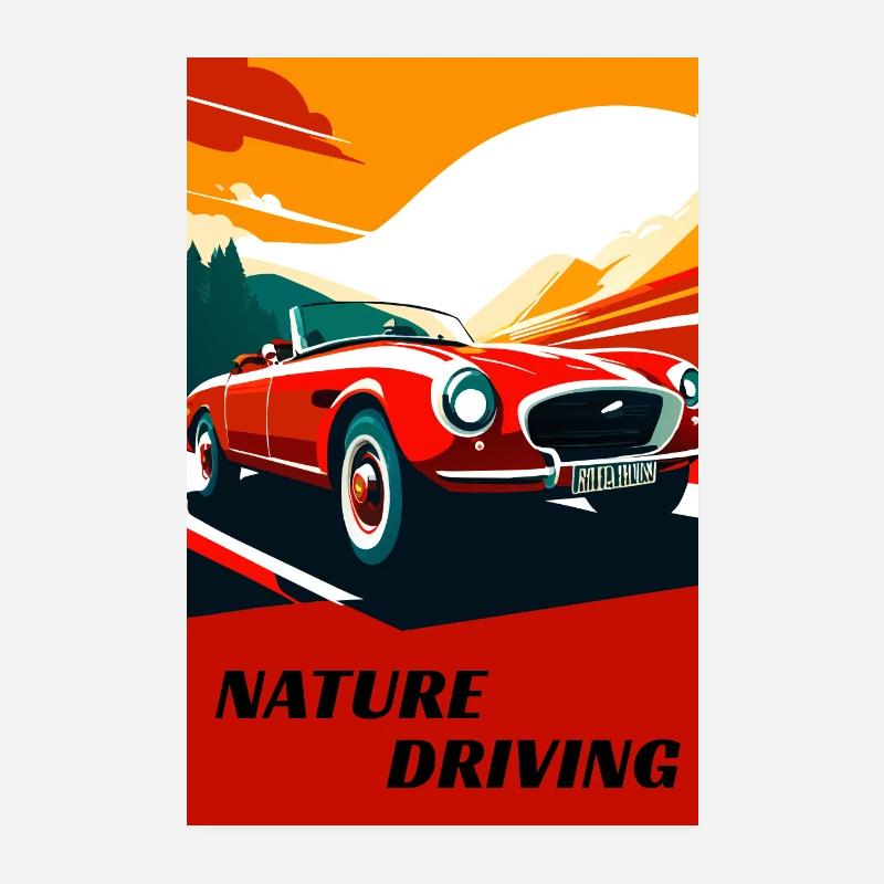 Fahren in der Natur Poster 20x30 cm