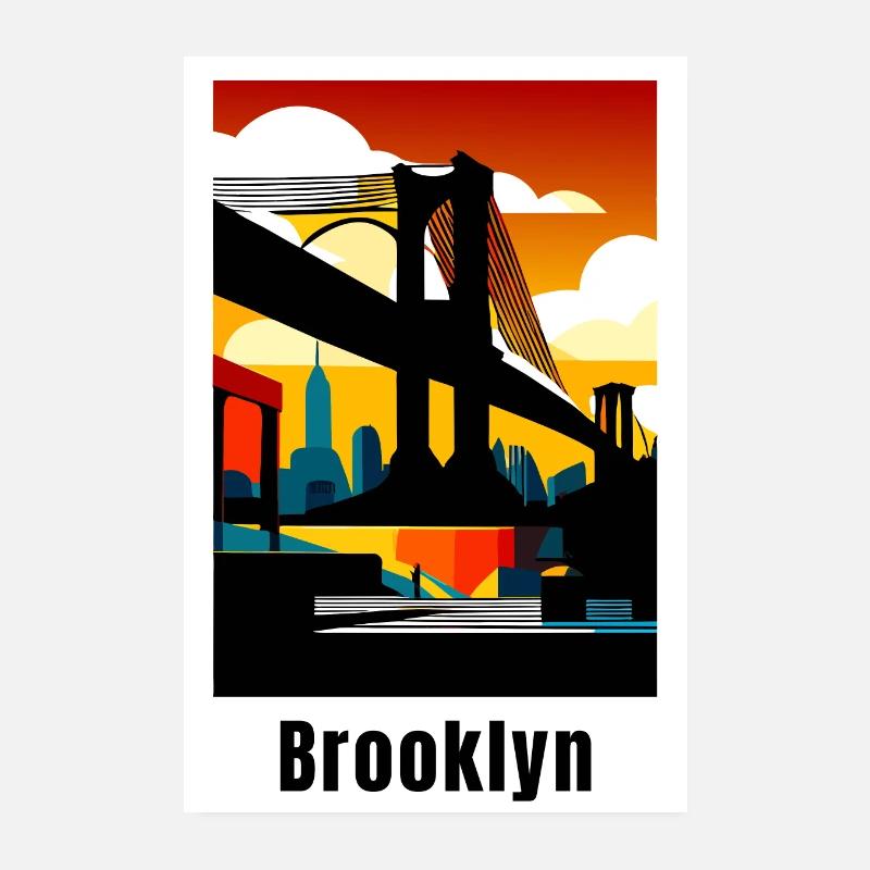 Brooklyn Poster 8" x 12" (20x30 cm)