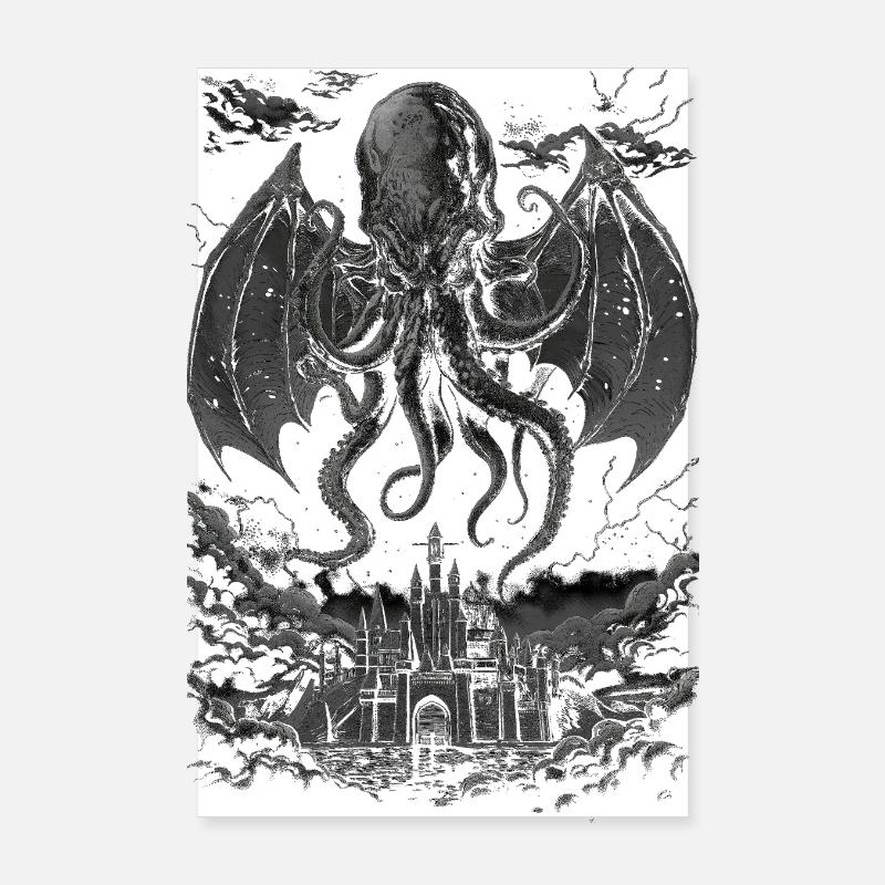 Le cauchemar de Cthulhu Poster 20 x 30 cm