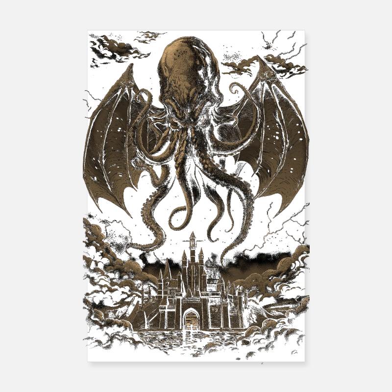 Cthulhu-Horror Poster 20x30 cm