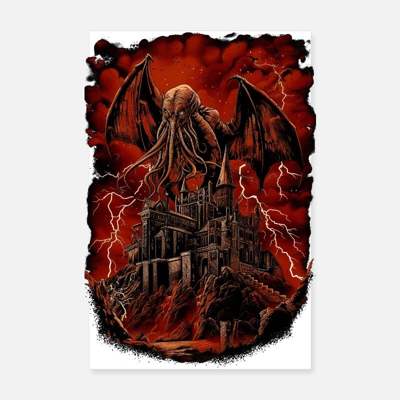Aufstieg des Cthulhu Poster 20x30 cm