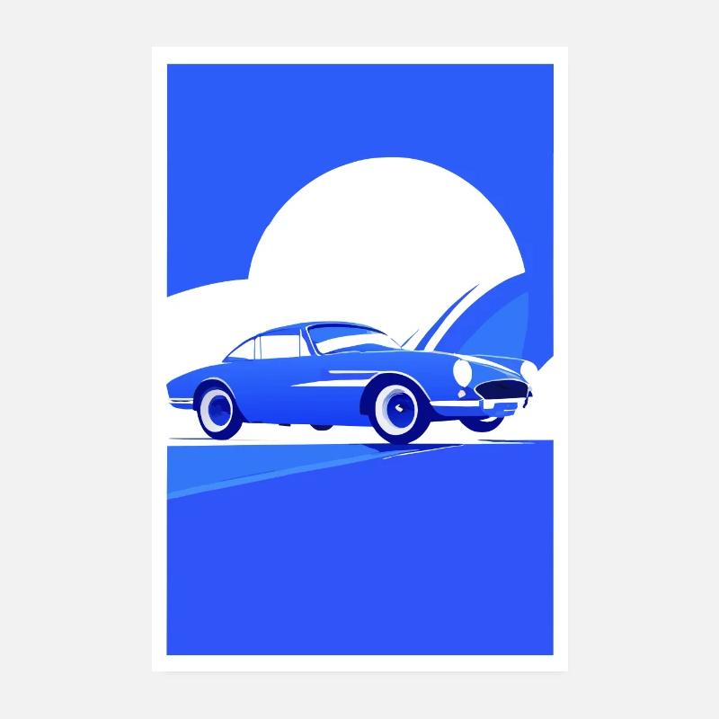 Amoureux du bleu Poster 20 x 30 cm