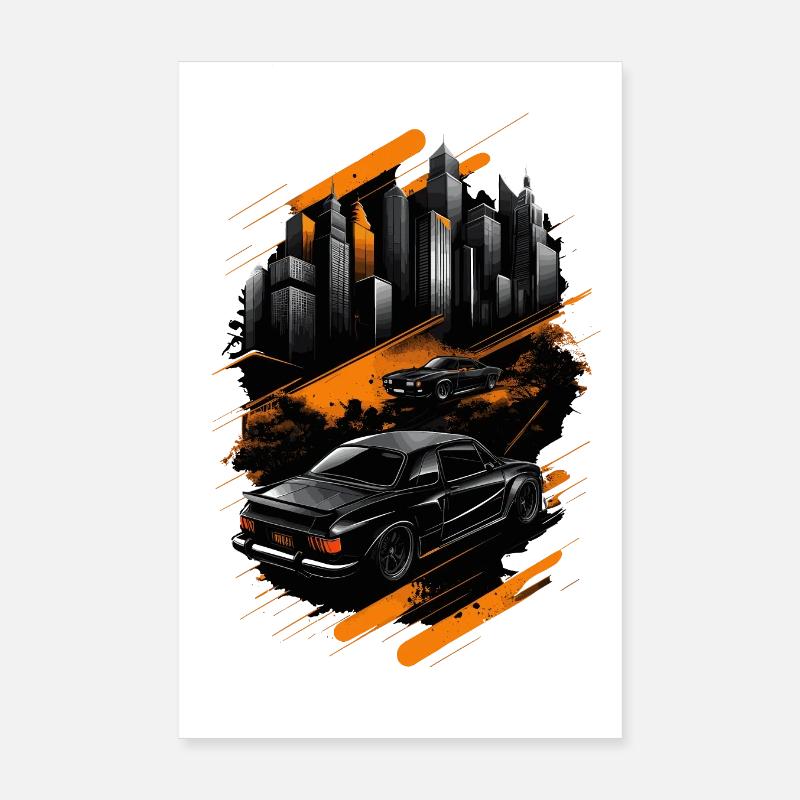 Rein in die Geschwindigkeit Poster 20x30 cm