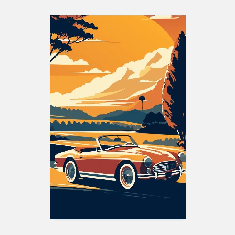 L’arrivée d’Orange Poster 20 x 30 cm