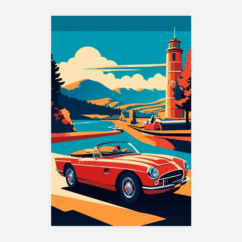 Beobachten Sie die Bucht - Poster 20x30 cm - Weiß