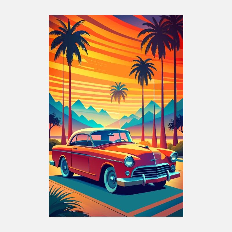 Sérénade solaire - Poster 20 x 30 cm - blanc