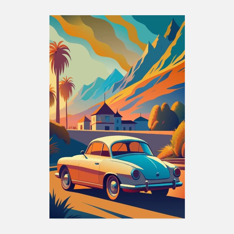 Éclat rustique - Poster 20 x 30 cm - blanc