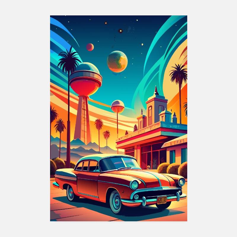 Carrousel céleste Poster 20 x 30 cm